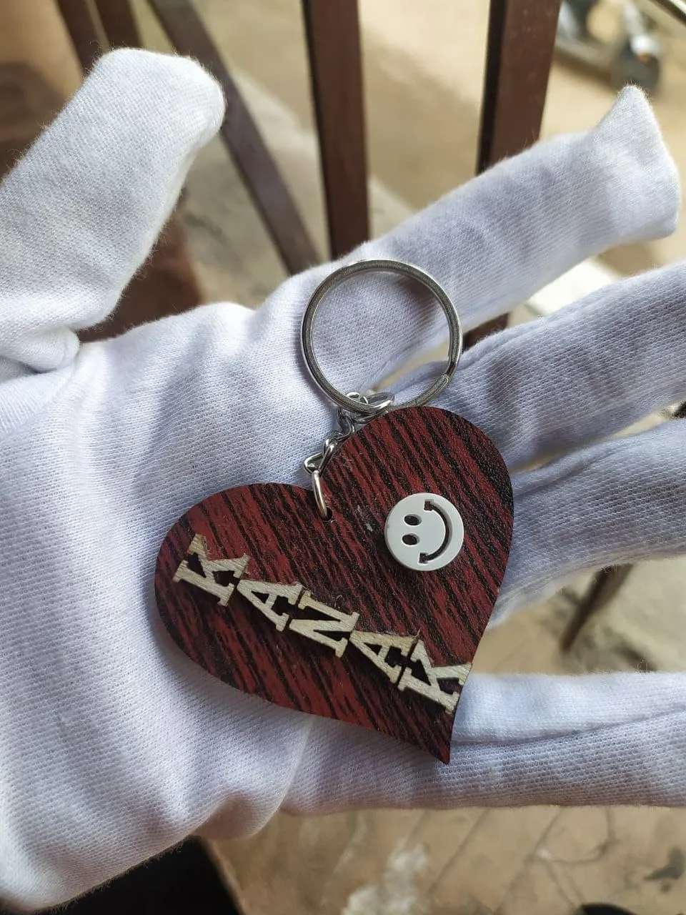 Wooden Name Keychain