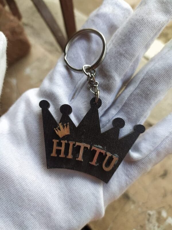 Wooden Name Keychain